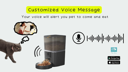 Pawetics Automatic Pet Feeder - Equipped with 5G Wifi, Interactive Audio and Night Vision Camera