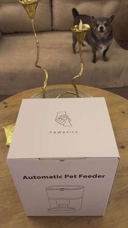 Pawetics Automatic Pet Feeder - Equipped with 5G Wifi, Interactive Audio and Night Vision Camera